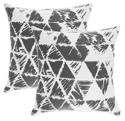 Ikat Triangle Accent Decorative Cushion Covers (Pack of 2) Seconds - TreeWool